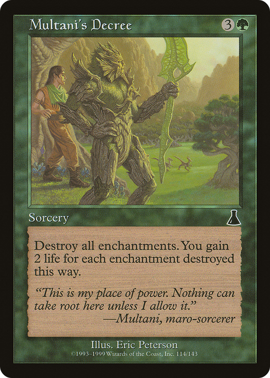 Multani's Decree [Urza's Destiny] Foil