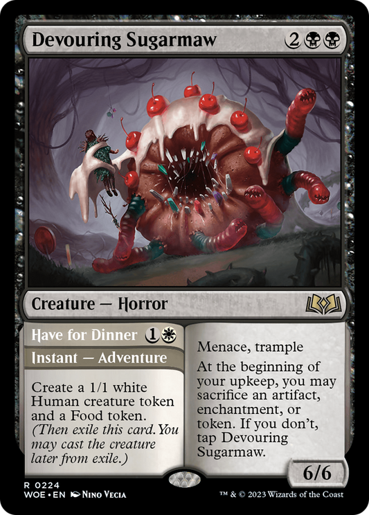 Devouring Sugarmaw // Have For Dinner [Wilds of Eldraine] Foil