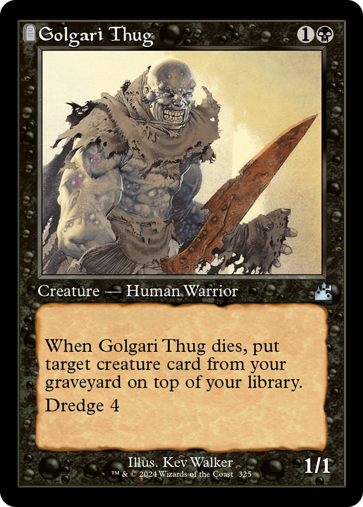 Golgari Thug (Retro Frame) [Ravnica Remastered] Foil