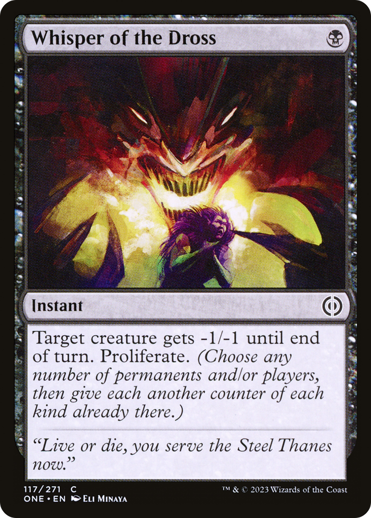 Whisper of the Dross [Phyrexia: All Will Be One] Foil