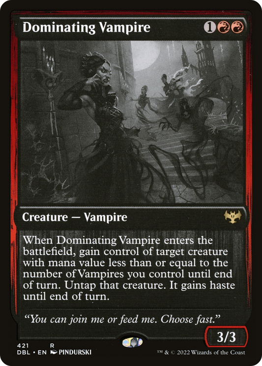 Dominating Vampire [Innistrad: Double Feature] Foil