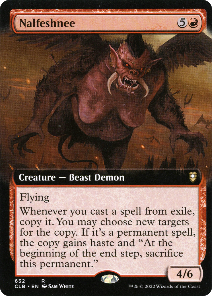 Nalfeshnee (Extended Art) [Commander Legends: Battle for Baldur's Gate]