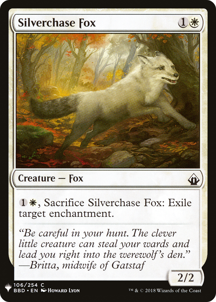 Silverchase Fox (BBD-106) - The List