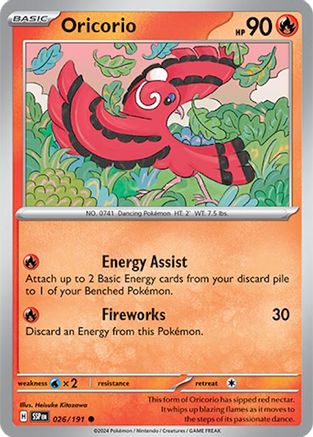 Oricorio (026/191) [Scarlet & Violet: Surging Sparks] Reverse Holofoil