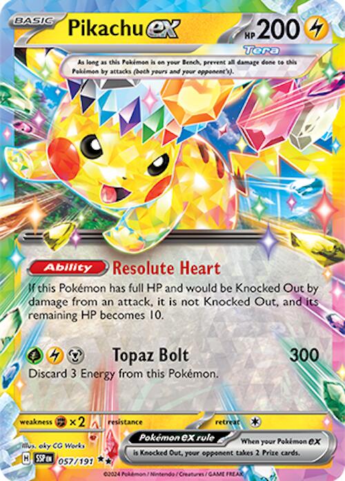 Pikachu ex (057/191) [Scarlet & Violet: Surging Sparks] | Silver Goblin