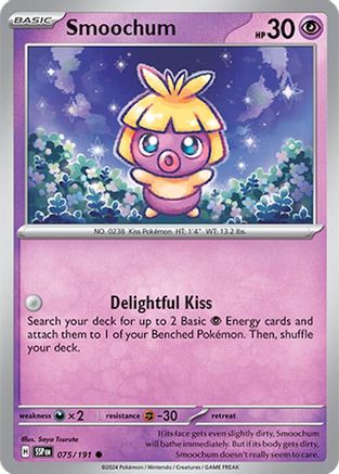 Smoochum (075/191) [Scarlet & Violet: Surging Sparks] Reverse Holofoil