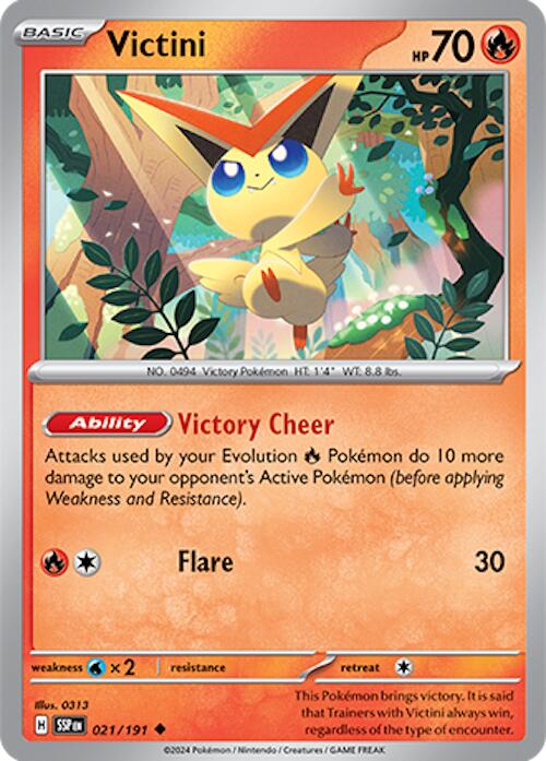 Victini (021/191) [Scarlet & Violet: Surging Sparks] | Silver Goblin