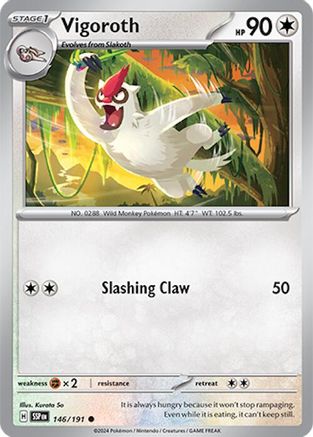 Vigoroth (146/191) [Scarlet & Violet: Surging Sparks] Reverse Holofoil