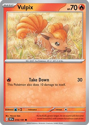 Vulpix (016/191) [Scarlet & Violet: Surging Sparks] | Silver Goblin