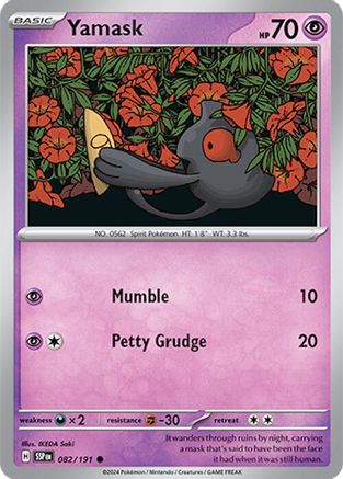 Yamask (082/191) [Scarlet & Violet: Surging Sparks] Reverse Holofoil