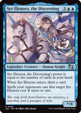 Syr Elenora, the Discerning (Anime) (J25064)  - Foundations Jumpstart | Silver Goblin