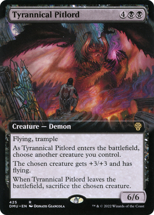 Tyrannical Pitlord (Extended Art) [Dominaria United] Foil