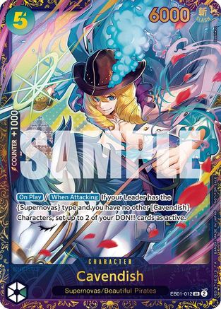 Cavendish (Treasure Cup 2024) Foil (EB01-012) - One Piece Promotion Cards | Silver Goblin