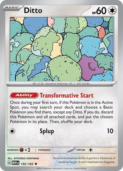 Ditto (132/165) (Non-Holo) [Scarlet & Violet: 151] | Silver Goblin