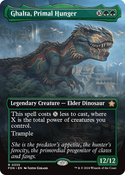Ghalta, Primal Hunger (Borderless) [Foundations] Foil
