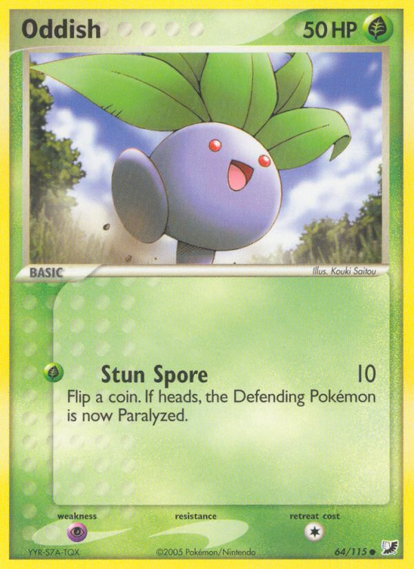 Oddish (64/115) [EX: Unseen Forces] | Silver Goblin