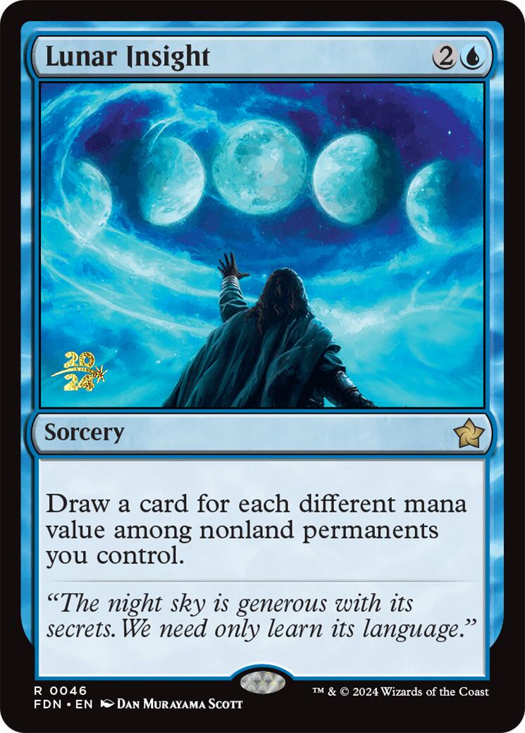 Lunar Insight [Foundations Prerelease Promos] | Silver Goblin