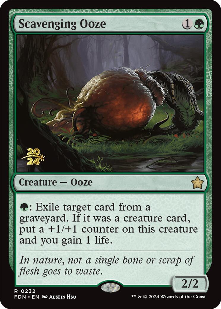 Scavenging Ooze [Foundations Prerelease Promos] | Silver Goblin