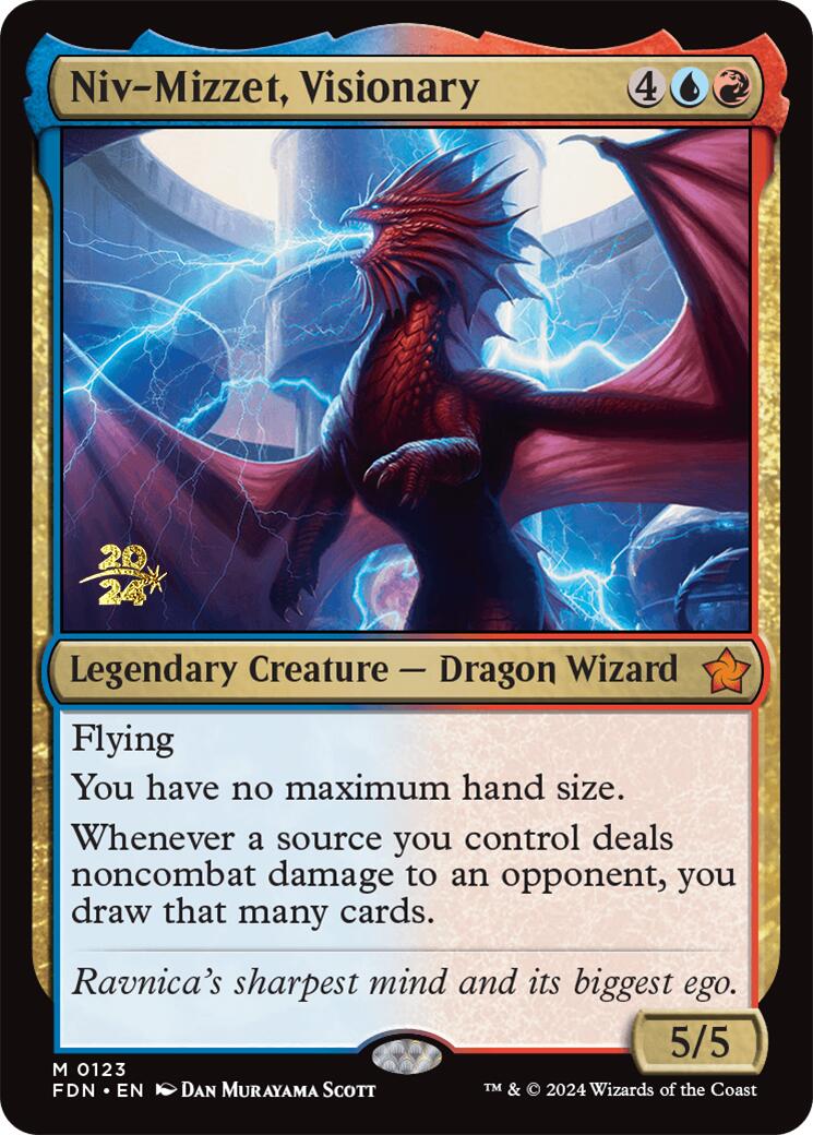 Niv-Mizzet, Visionary [Foundations Prerelease Promos] | Silver Goblin