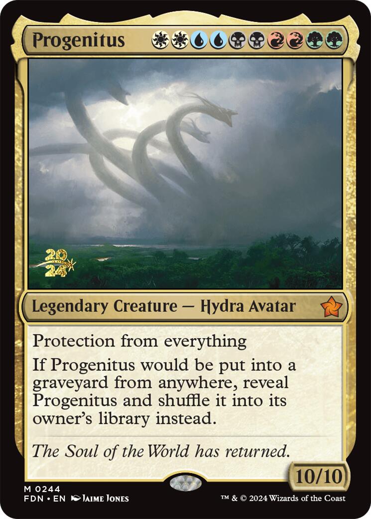 Progenitus [Foundations Prerelease Promos] | Silver Goblin