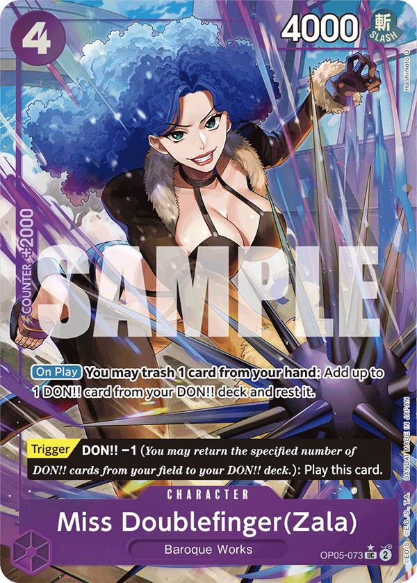 Miss Doublefinger(Zala) (Full Art) [Premium Booster] | Silver Goblin