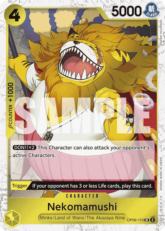 Nekomamushi (Jolly Roger Foil) Foil (OP06-110) - Premium Booster -The Best-