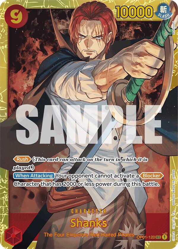 Shanks (OP01-120) (Reprint) [Premium Booster -The Best-] | Silver Goblin