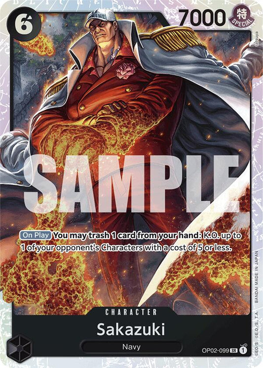 Sakazuki (Reprint) Foil (OP02-099) - Premium Booster -The Best-