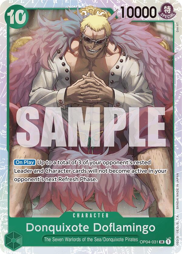 Donquixote Doflamingo (Reprint) Foil (OP04-031) - Premium Booster -The Best-