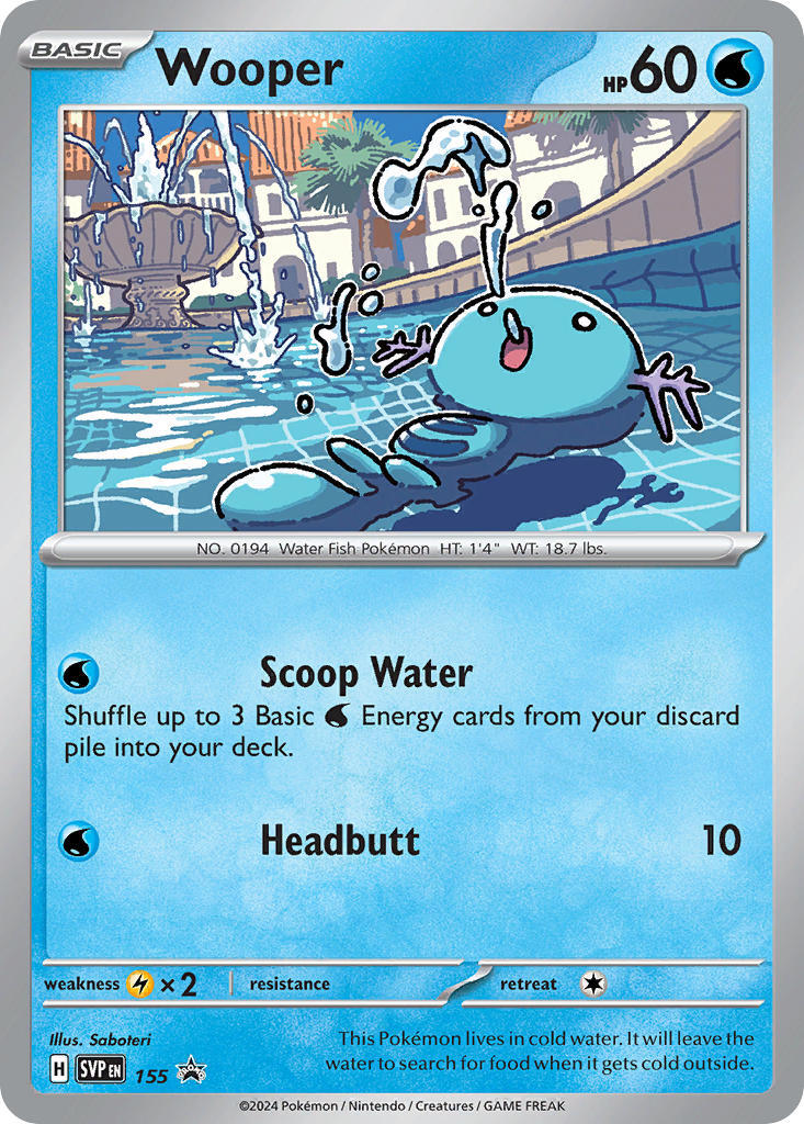 Wooper (155) [Scarlet & Violet: Black Star Promos] | Silver Goblin