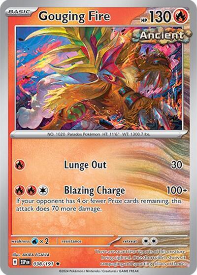 Gouging Fire (038/191) (Deck Exclusives) [Scarlet & Violet: Surging Sparks] | Silver Goblin