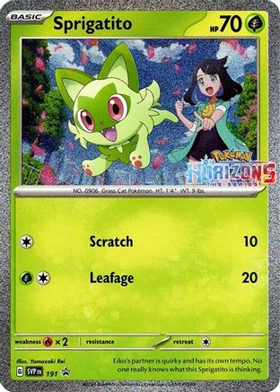 Sprigatito - 191 (191) Holofoil - SV Scarlet & Violet Promo Cards