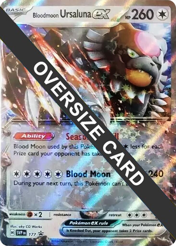 Bloodmoon Ursaluna ex (177) (Jumbo Card) [Scarlet & Violet Promo Cards] | Silver Goblin