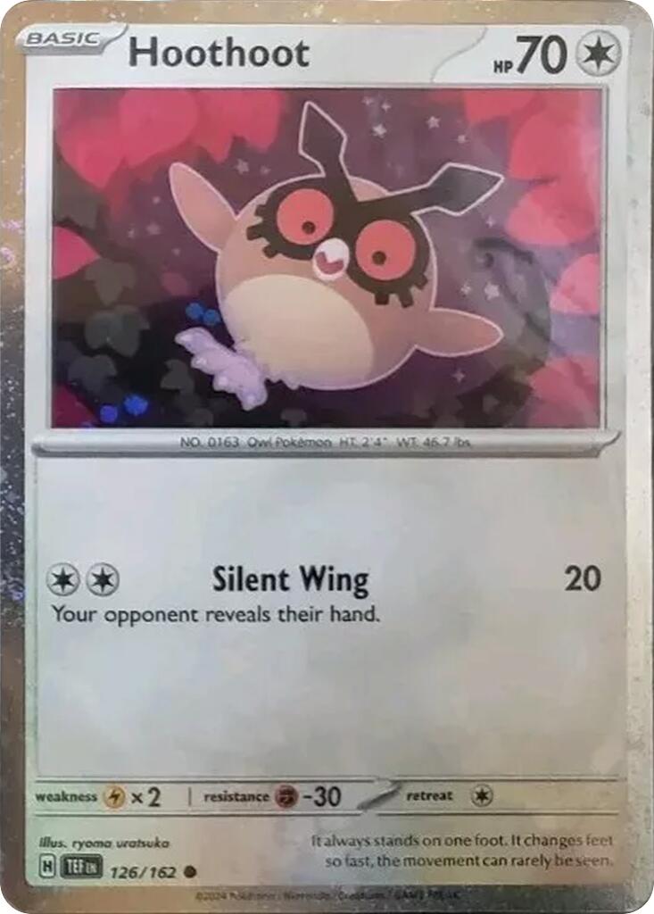 Hoothoot (126/162) (Cosmos Holo) [Scarlet & Violet Promo Cards] | Silver Goblin