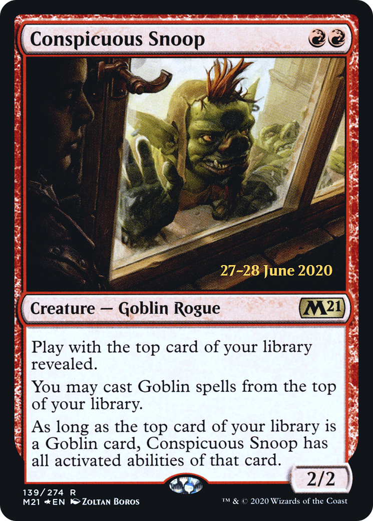 Conspicuous Snoop [Core Set 2021 Prerelease Promos] | Silver Goblin