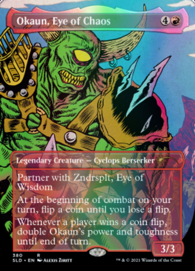 Okaun, Eye of Chaos // Okaun, Eye of Chaos (Borderless) [Secret Lair Drop Series] Foil