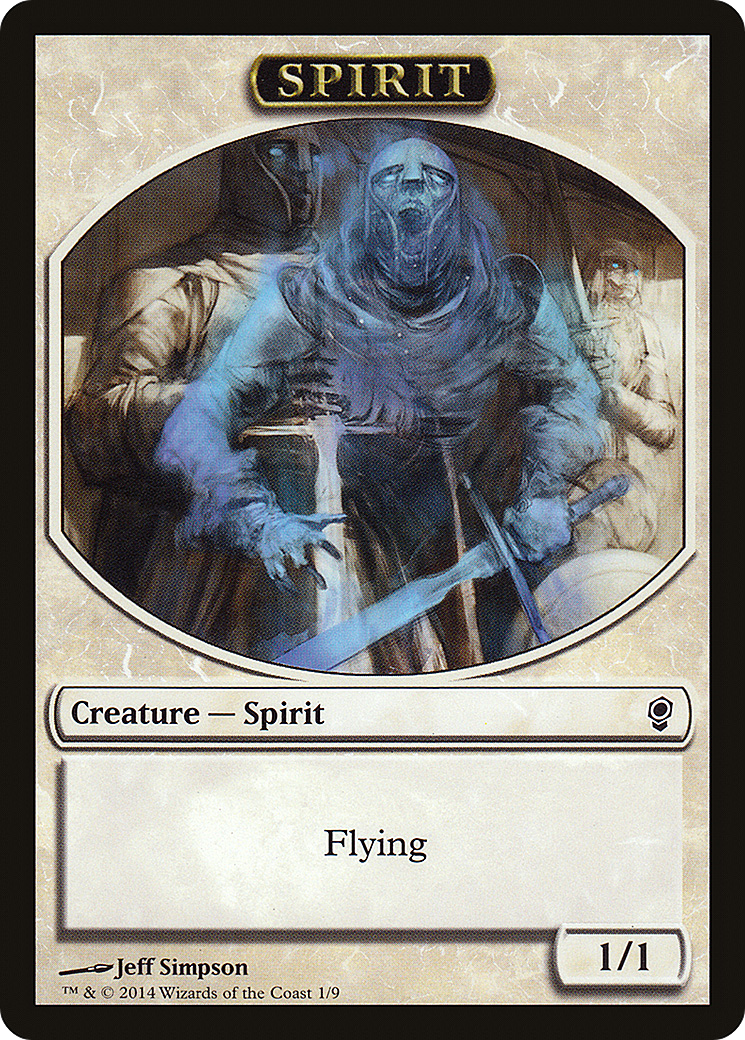 Spirit Token [Conspiracy Tokens] | Silver Goblin