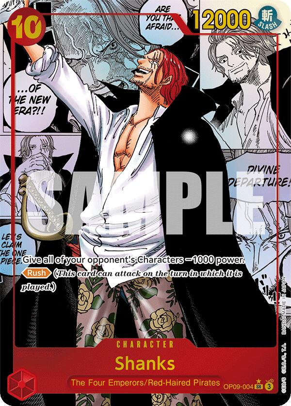 Shanks (004) (Manga) Foil (OP09-004) - Emperors in the New World