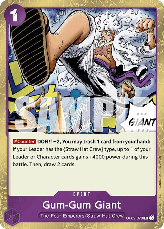 Gum-Gum Giant Foil (OP09-078) - Emperors in the New World