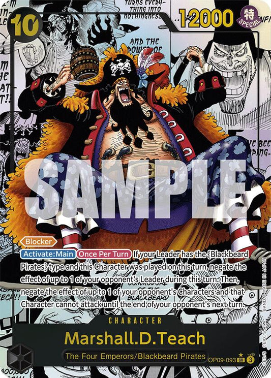 Marshall.D.Teach (093) (Manga) (OP09-093) - Emperors in the New World Foil