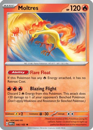 Moltres - 146/165 (146) - Deck Exclusives