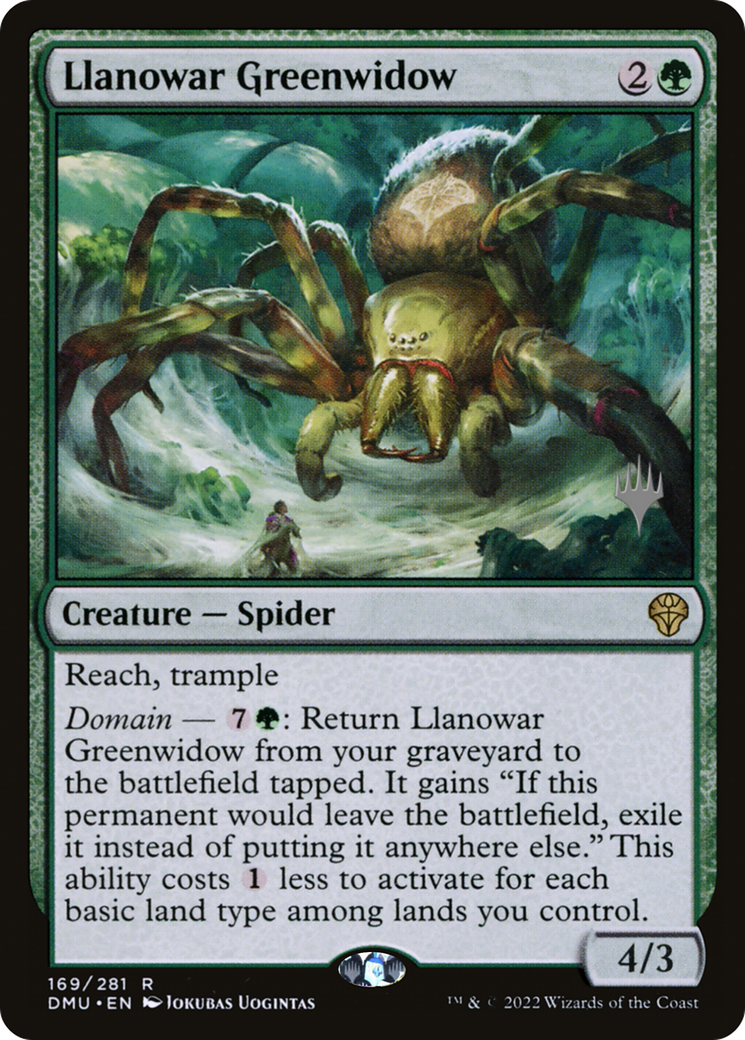 Llanowar Greenwidow (Promo Pack) [Dominaria United Promos] Foil