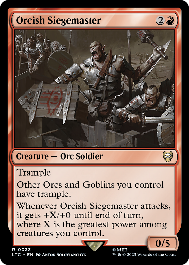 Orcish Siegemaster [The Lord of the Rings: Tales of Middle-Earth Commander] | Silver Goblin