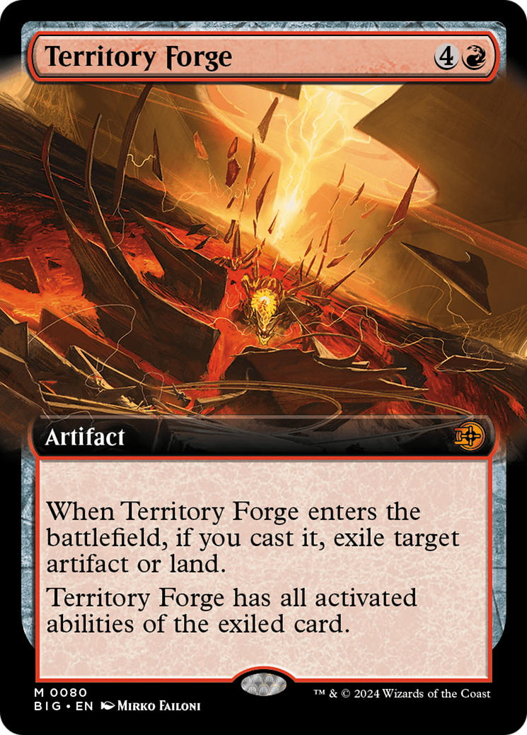Territory Forge (Extended Art) [Outlaws of Thunder Junction: The Big Score] Foil