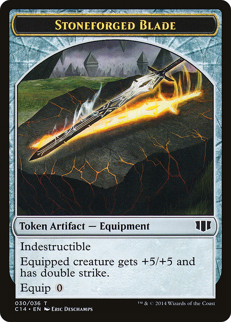 Stoneforged Blade // Germ Double-Sided Token [Commander 2014 Tokens] | Silver Goblin