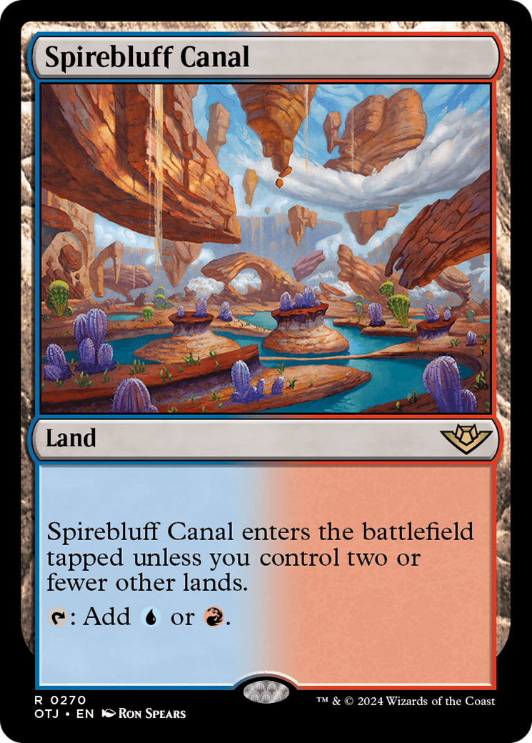 Spirebluff Canal [Outlaws of Thunder Junction] Foil