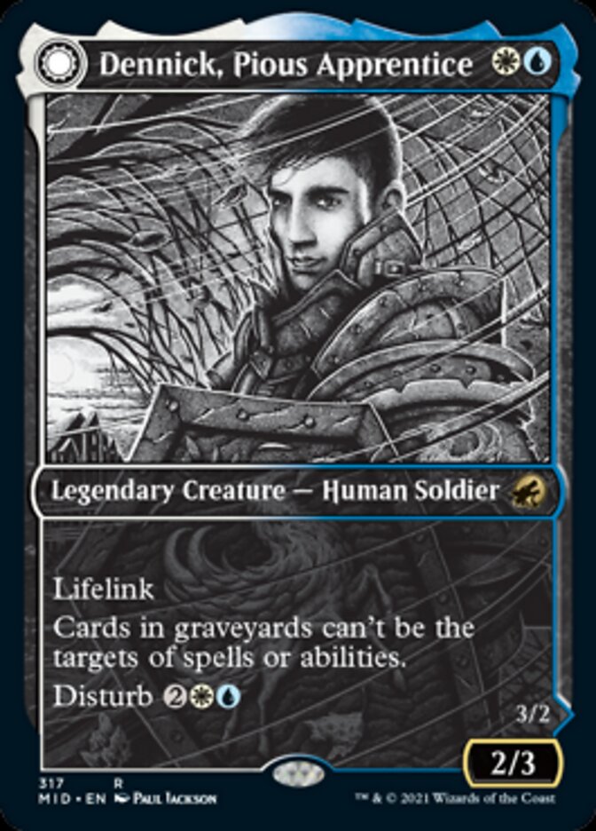 Dennick, Pious Apprentice // Dennick, Pious Apparition (Showcase Eternal Night) [Innistrad: Midnight Hunt] Foil