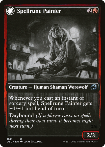 Spellrune Painter // Spellrune Howler [Innistrad: Double Feature] Foil