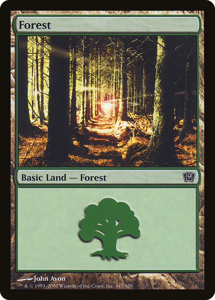 Forest (347) Foil - Ninth Edition