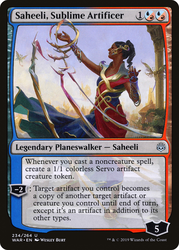 Saheeli, Sublime Artificer [War of the Spark] Foil